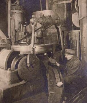 Zwickauer Revier, Steinkohlebrikettierung, Brikettpresse