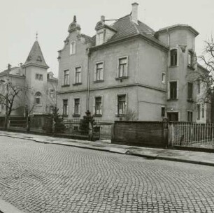 Dresden, Niedersedlitz, Fahrbahn mit Kleinpflaster