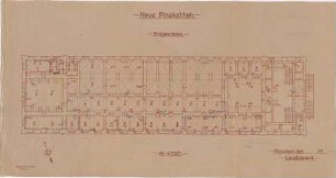 Voit, August von; München; Neue Pinakothek - Grundriss EG