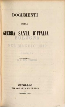 Documenti della guerra santa d'Italia, 6