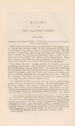 History of the Rajpoot tribes