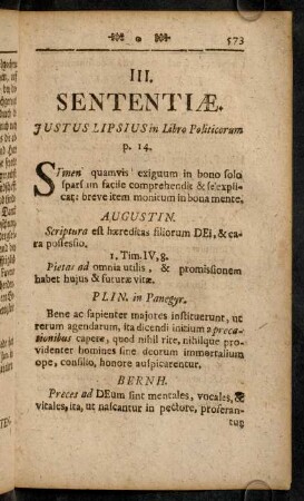 573-582, III. Sententiae