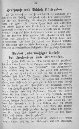 Verbot "übermäßiger Unkost" bei Hochzeiten und Kindtaufen.