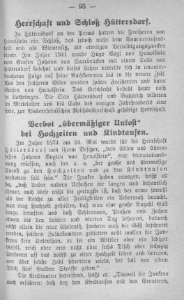 Verbot "übermäßiger Unkost" bei Hochzeiten und Kindtaufen.