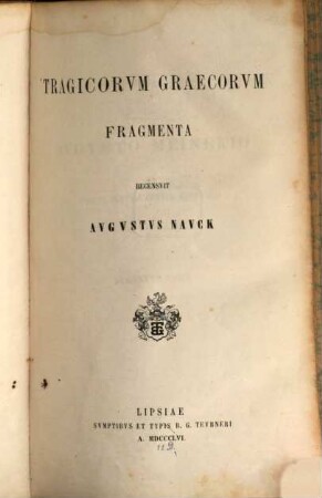 Tragicorum Graecorum fragmenta