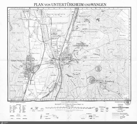 Stadtplan Untertürkheim / Wangen