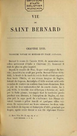 Vie de Saint Bernard Abbé de Clairvaux, 2