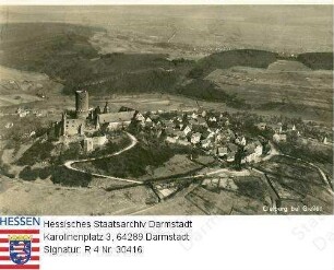 Gleiberg bei Gießen, Ansicht / Luftaufnahme