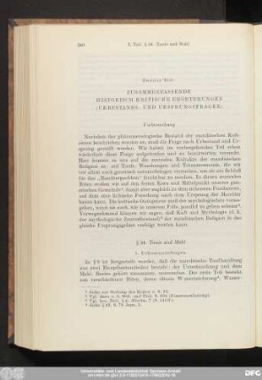 § 34. Taufe und Mahl