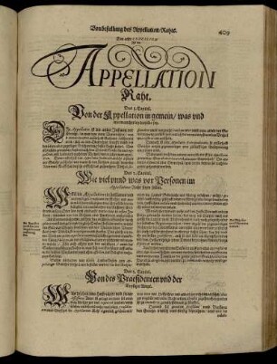 Das achte Concilium Ist der Appellation Raht
