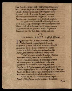 XIV. Georgius Pfahl