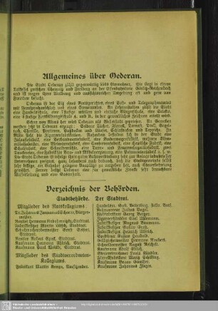 Allgemeines über Oederan