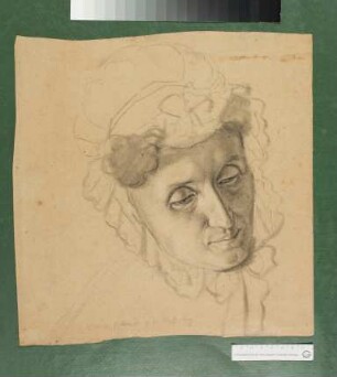 Kopfstudie zu Dorothea Planck geb. Oesterley mit Haube
