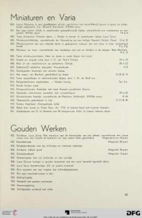 Gouden Werken (Nr. 922-935)