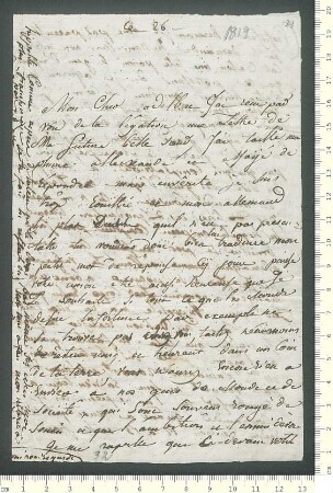 Brief von Charles de Chamisso an Adelbert von Chamisso