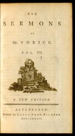 Vol. 7: The Sermons Of Mr. Yorick