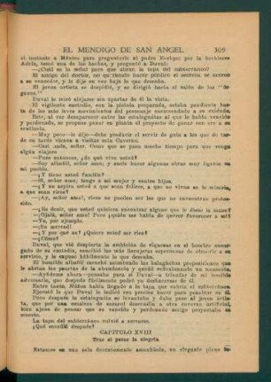 Capítulo XVIII - Tras el pesar la alegría