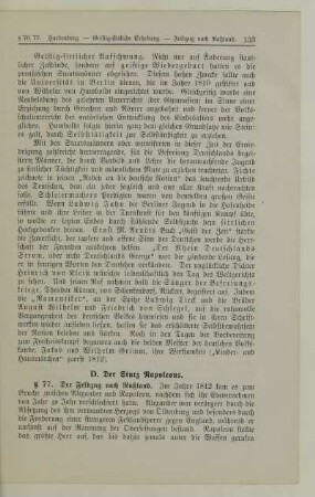 D. Der Sturz Napoleons