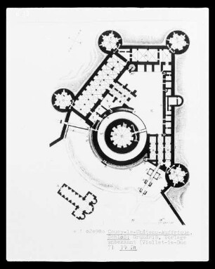 Coucy-le-Château-Auffrique, Schloss, Grundriss
