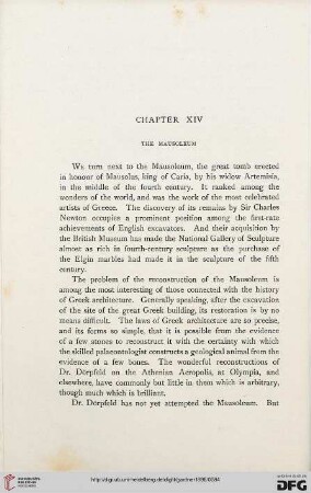 Chapter XIV: The mausoleum