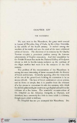 Chapter XIV: The mausoleum