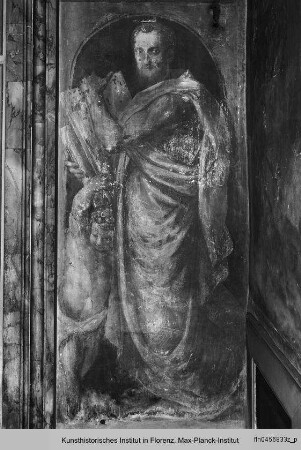 Szenen aus dem Alten und Neuen Testament : Die vier Evangelisten und Ignudi : Evangelist Matthäus