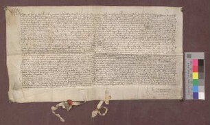 Lehnbrief der Basler Dompropstei für Hans Ludy über den Freihof zu Istein.