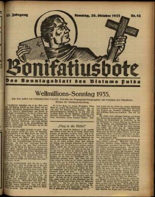 Ausgabe vom Sonntag, den 20. Oktober 1935.