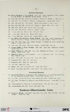 Sachsen-Albertinische Linie (Nr. 481-780)