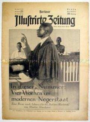 Wochenzeitschrift "Berliner Illustrirte Zeitung" u.a. mit einem Bildbericht über die Wilhelmstraße in Berlin