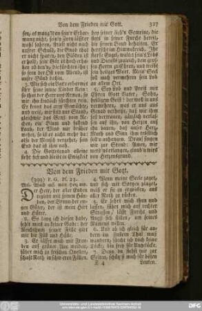 Von dem Frieden mit Gott.