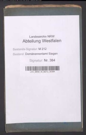 Sicherung der öffentlichen Kassen und Amts-Registraturen vor Brandgefahr und gegen Einbrüche und Diebstahl