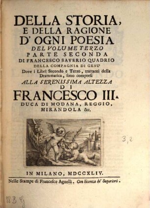 Della Storia E Della Ragione D'Ogni Poesia : volumi quattro, 3,2