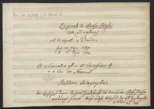 Et incarnatus est; Coro, orch, bc; MülH 155/8