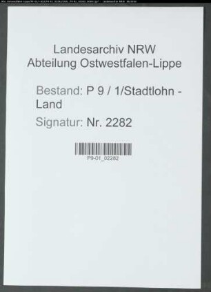 Sterberegister Standesamt Stadtlohn-Land