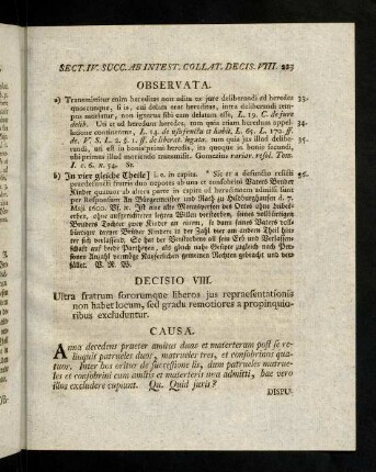 223-229, Decisio VIII - IX
