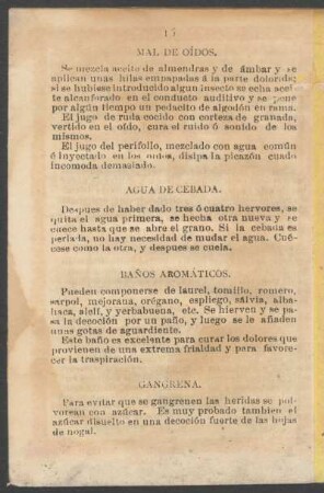 Agua de cebada.