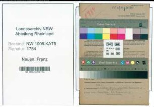 Entnazifizierung Franz Nauen , geb. 10.12.1894 (Lehrer)