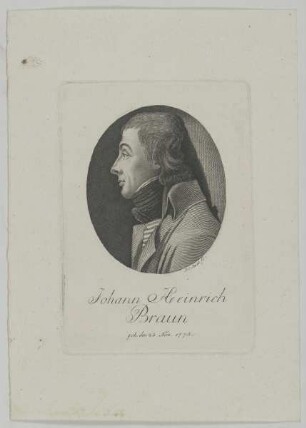 Bildnis des Johann Heinrich Braun