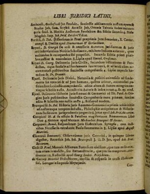 Libri Juridici Latini.