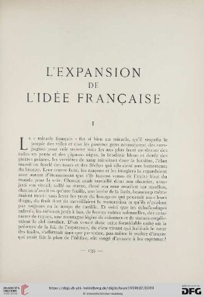 L'expansion de l'idée française
