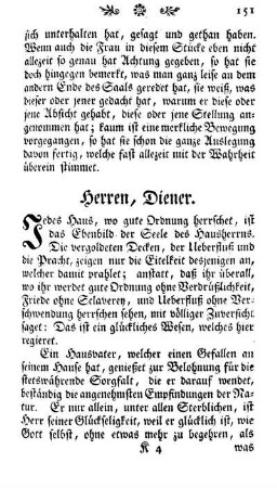 Herren, Diener
