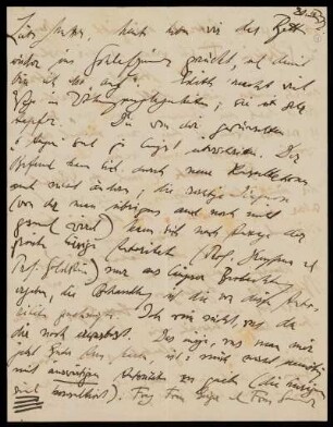 Brief von Franz Rosenzweig an Adele Rosenzweig