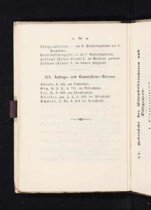 XIX. Anfrage- und Commissions-Bureaux.
