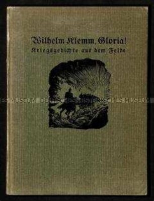 Kriegsgedichte von Wilhelm Klemm, illustriert mit Holzschnitten