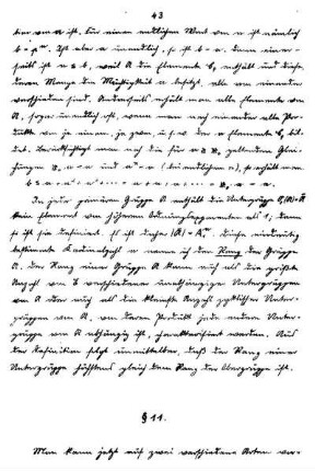 § 11. Zurückführung der Zerlegung von R auf die Zerlegung von A.