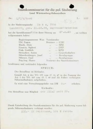 Huss, Otto