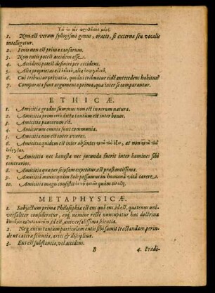 Metaphysicae.