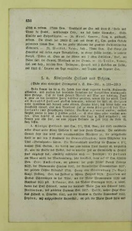 8. Koenigreiche Holland und Belgien