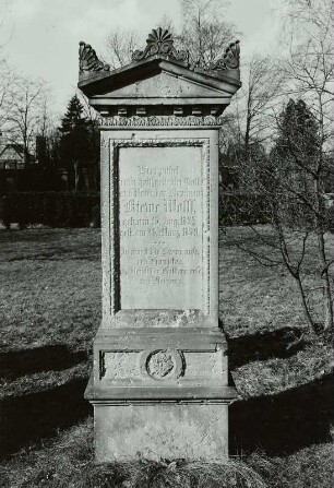 Grabstein für Kiewe Wolff auf dem Jüdischen Friedhof